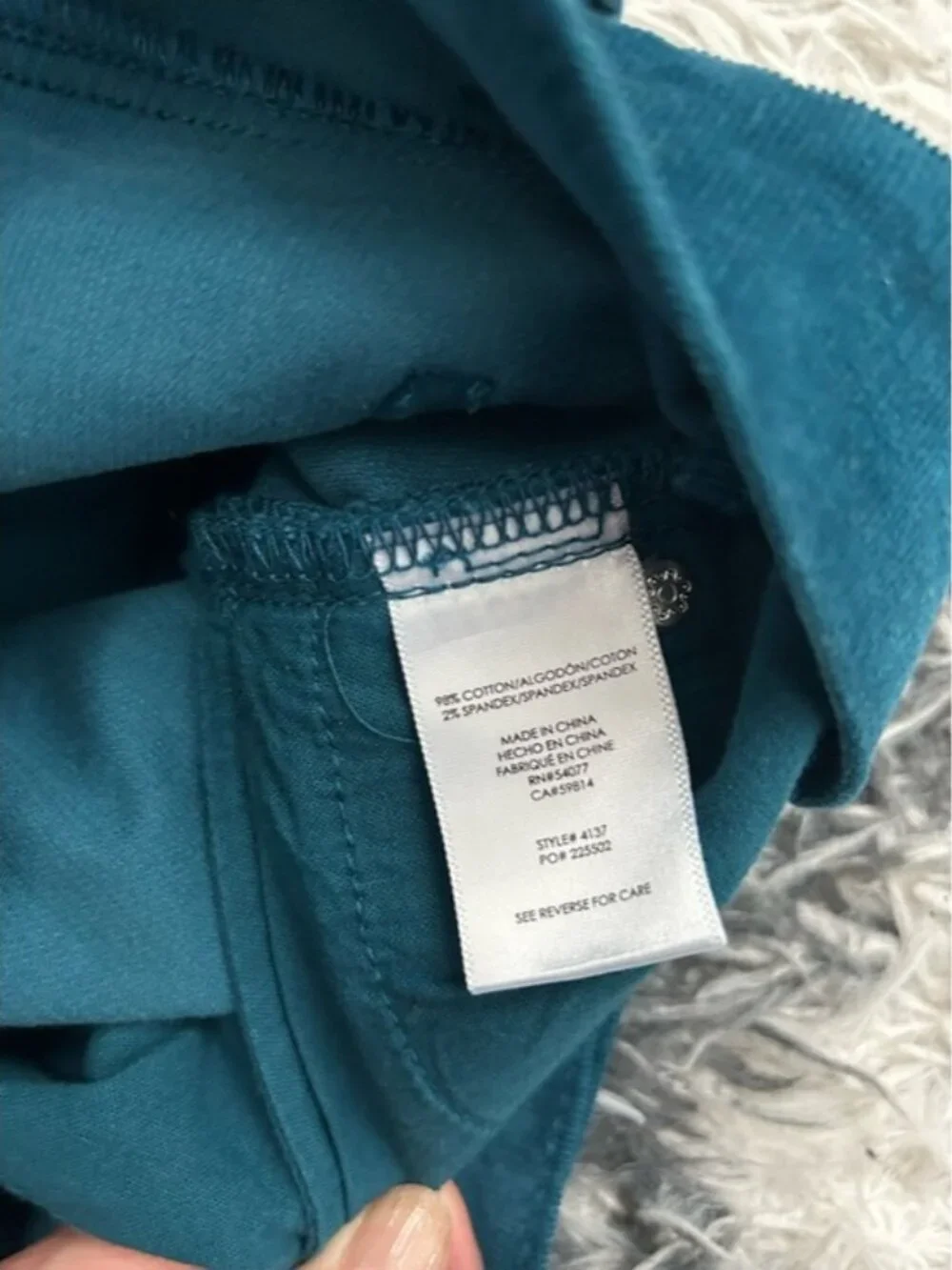 Cabi 4137 High-rise Skinny Corduroy Pants